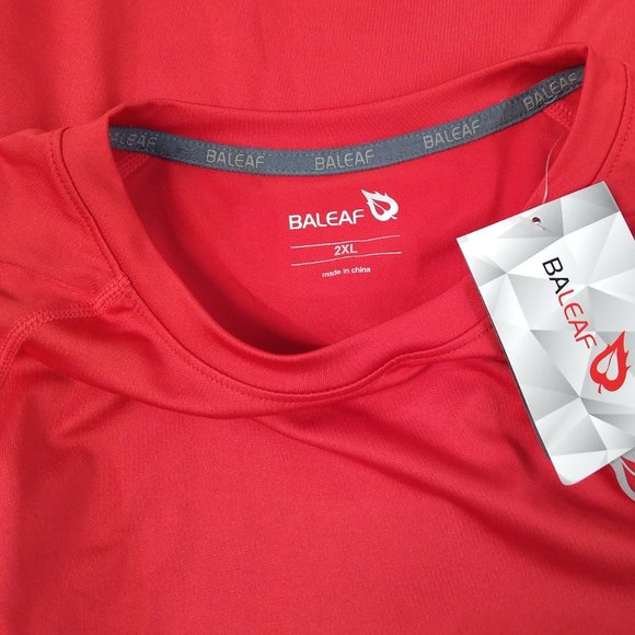 Baleaf Men's Raglan Sleeve Shirt Size Small Measures 36" Chest BUT Tagged 2XL ?? - Picture 3 of 9